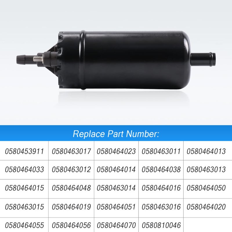 JDMSPEED New Universal Inline High Pressure Fuel Pump 12V Gasoline Fuel Injection Pump Replacement 0580464070 0580453911 0580463017 0580464023 - Image 4
